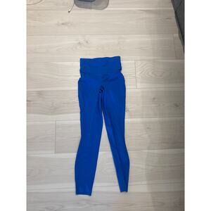 Lululemon wunder train electric blue leggings size 2